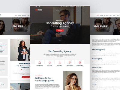 Consultia - Multipurpose WordPress Theme (PSD) business website corporate design design multipurpose business ui design web web design wordpress design wordpress theme