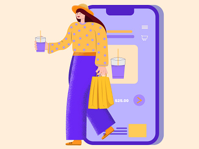 online shopping business buying character design color design discount dribbble drink ecommerce flat vector illustration modern offers online shop online shopping sale shop shopping ui vector