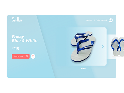 Swallow Shop design flip flops online shop online store shop ui ux web web design