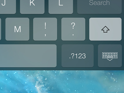 iOS 7 Dark Keyboard