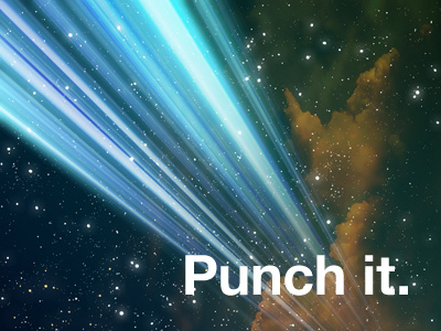 Punch It poster space work in progress