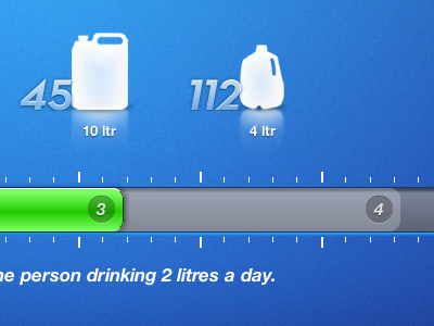 Jug Detail css interactive ipad water. jugs