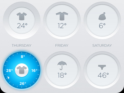 The bottom. interface ios iphone weather