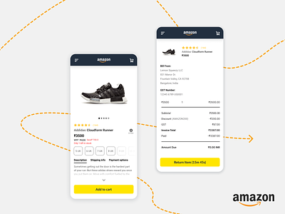 Amazon Redesign | Ecommerce Returns Case Study amazon app augmented reality branding case study shopping app ui ux web