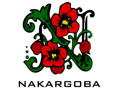 N design illustration logo