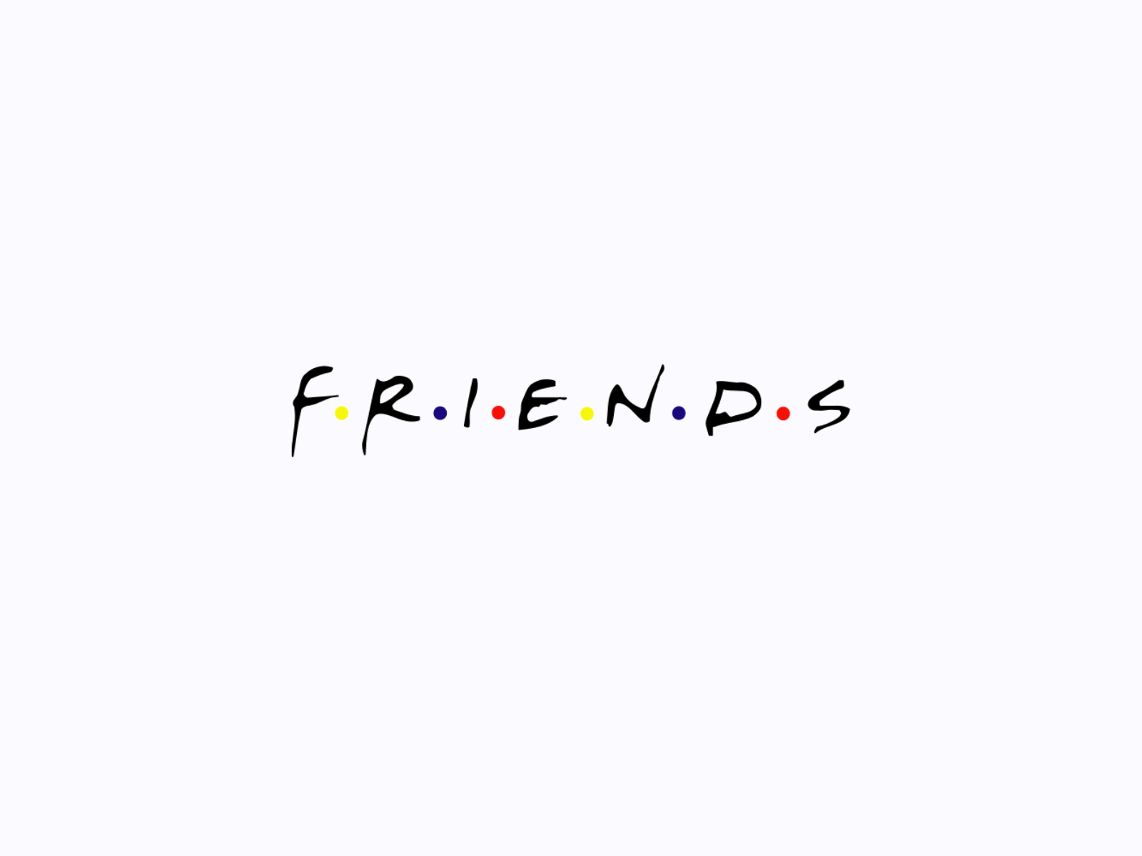Friends logo animation animation animation 2d flat friends logo logo animation motion design sitcom vector