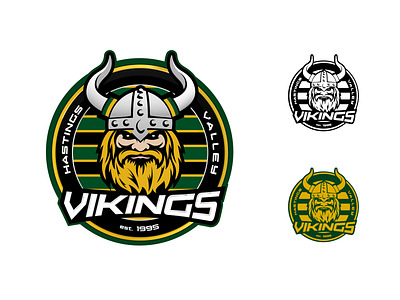 Hastings Valley Vikings Rugby Club branding brandmark identity identity design logo sport sports branding sports design sports logo vikings