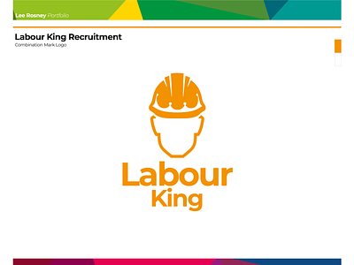 Labour King Recruitment brand identity branding crown recruitment