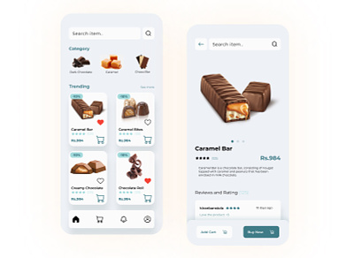 Chocolate | E-Commerce UI/UX Design app design design ecommerce design interface design ui uidesign uiux uxdesign yser interface