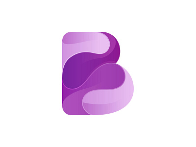 Modern B logo concept abstract b b latter logo brand identity branding colorful design gradient logo logo design modern modern logo