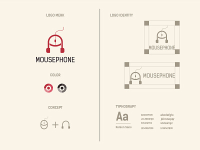 mousephone logo and brand identity design