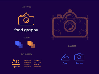 Food Photography logo and brand identity brand identity branding flat flat logo food logo logo design minimalist logo modern modern logo photography restaurant