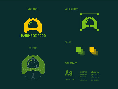 handmade Food logo and brand identity