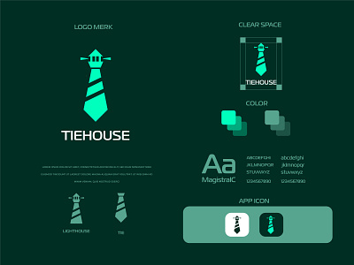 TieHouse brand identity branding creative design lighthouse logo logo design minimalist logo modern modern logo tie tiehouse
