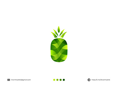 Pineapple brand identity branding design food fruit logo logo design modern modern logo natural organic pineapple