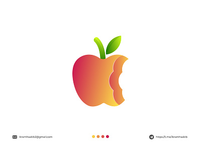 Apple Bite apple bite brand identity branding design fresh fruit green logo logo design modern modern logo natural