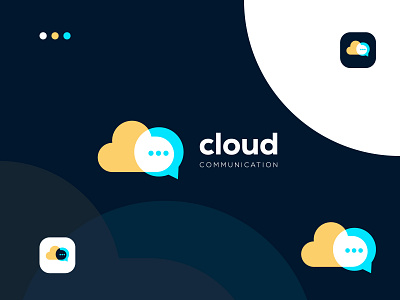modern Cloud communication logo design