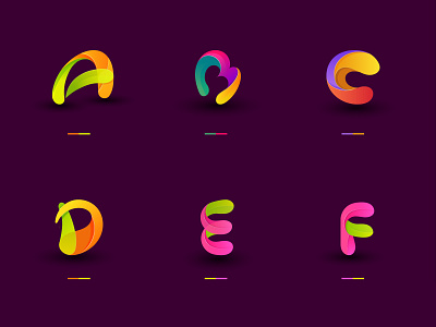 Modern abstract logo design collection