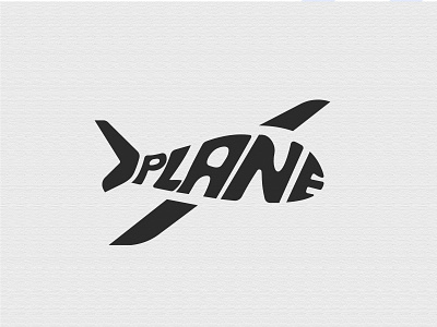 Plane wordmark logo