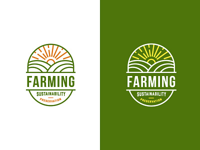 Farming logo design.