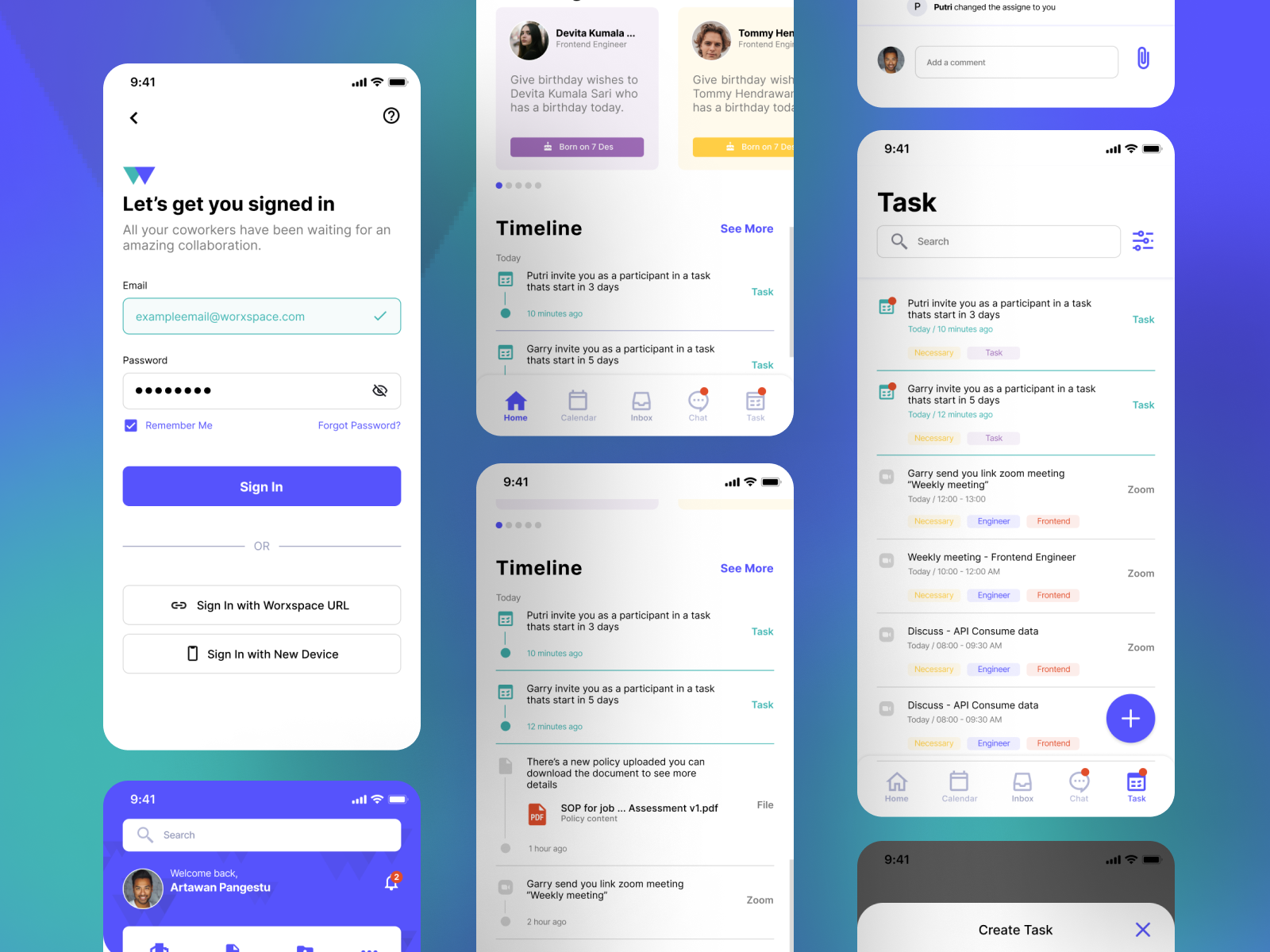 Redesign Worxspace App by Rizky Dwi Hidayat on Dribbble