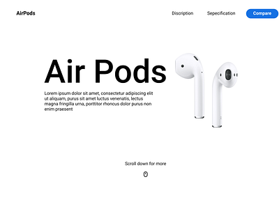 airpods animation art design icon illustration logo ui ux vector website