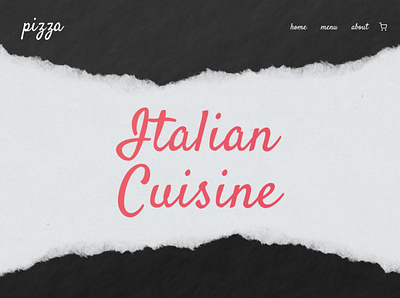 Italian pizza animation branding design illustration typography ui ux vector website website design