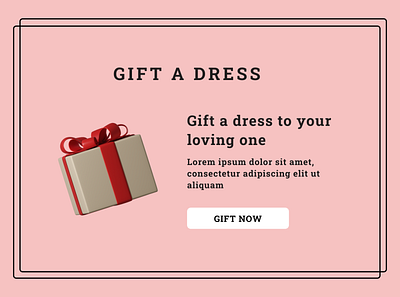 gift a dress section app design graphic design illustration typography ui ux vector website website design