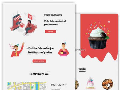 Pastry website animation design graphic design illustration typography ui ux vector website website design