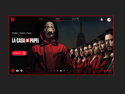 la casa de papel casadepapel color netflix web web design