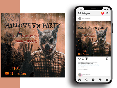 banner halloween social media design animation blog branding design graphic design halloween motion graphics