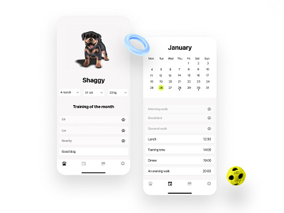Shaggy animal app design dog dribbble hello dribbble light mobile mobile app mobile app design shaggy ux ux design