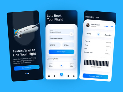 Flight Booking App Design aircraft design airlines app airlines splash screen android app design animation app design app redesign aviation boarding pass emirates app design flight booking app flight booking app design flight ticket ios app mobile app mobile application splash screen ticket booking ticket booking app design uidesign