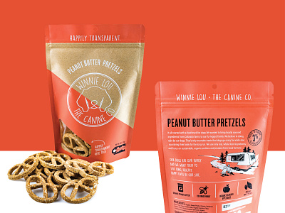 Dog Treats - I 3 color brand design branding dog package design packaging