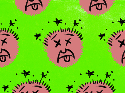 Silly Faces 3 color faces illustration procreate silly faces texture