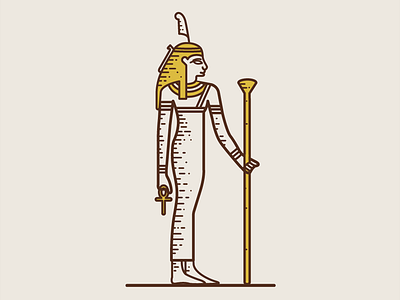 Maat // Goddess of Truth, Balance, Order ancient art history egyptian icon illustration