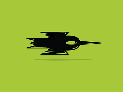 Birdship birdship green icon illustration wip wtf