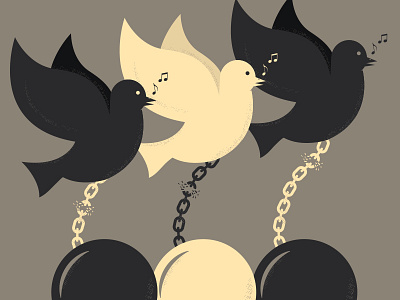 Black Pearl Sings! abet bird design gigposter illustration music musical poster poster series screenprint theater vector