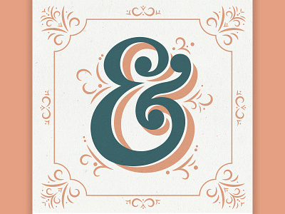 ~ & ~ ampersand and flourish type typography