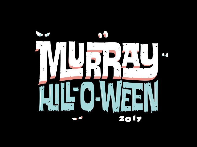 Murray Hill-O-Ween boo branding halloween jacksonville jax monsters murrayhill murrayhilloween pole sign posters scary