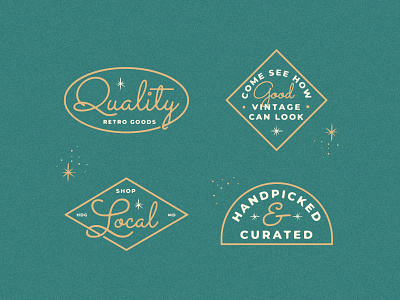 Joretro - Brand Elements II badge branding local mottos retro taglines vintage