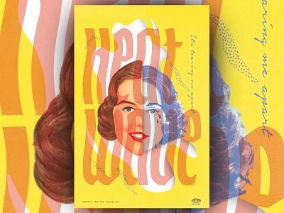 🔥Heatwave🔥 aiga aiga jacksonville collage collage art design gig poster heatwave illustration midcentury modern midmod poster