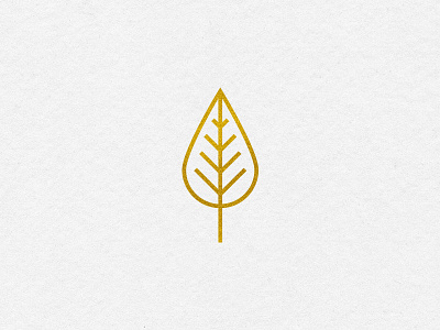 Spot Illustration - III gold icon illustration leaf monoline spot illustration zoo