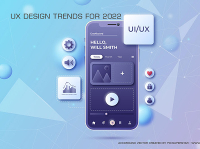 8 top UX design trends for 2022 2019 3d animation branding design graphic design gsfxmentor illustration logo motion graphics trendsdesgine trendsdesignhugger ui ux