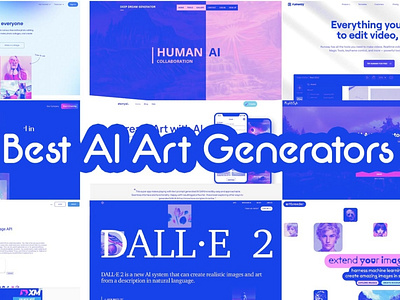 10 Best AI Art Generators 3d ai animation branding design graphic design illustration logo motion graphics ui vector