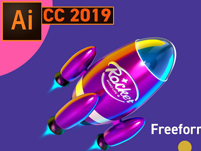 how to use Illustrator CC 2019 new feature - Freeform Gradient
