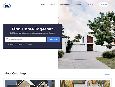 Millow-House Listing design figma graphic design home house product product design ui ui design uiux ux visual
