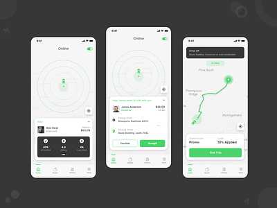 Ride Booking Driver App admin dashboard app design booking app designthinking designtrends graphicdesign mobile app rider uiux user experience userinterface webdesign