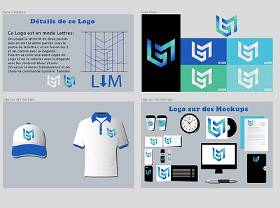 Logo ML design illustration logo vector