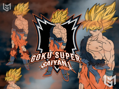 Goku Super Saiyan 1 anime dragonball goku illustration logo ui vector